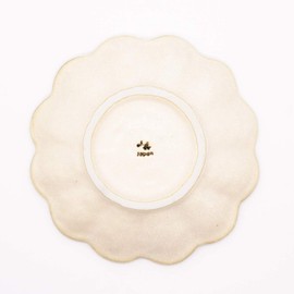 Utsuwa Roan 555-0006 Kaneko Komohei Mino Ware Plate, 6.7 inches (17 cm), Plate, White, Neriwa, Linker