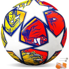 Balón de fútbol de Entrenamiento Juvenil,tamaño Normal de Partido 5/4,de Pasador, Usado para Competiciones y Entrenamiento, Soccer Lovers Gift
