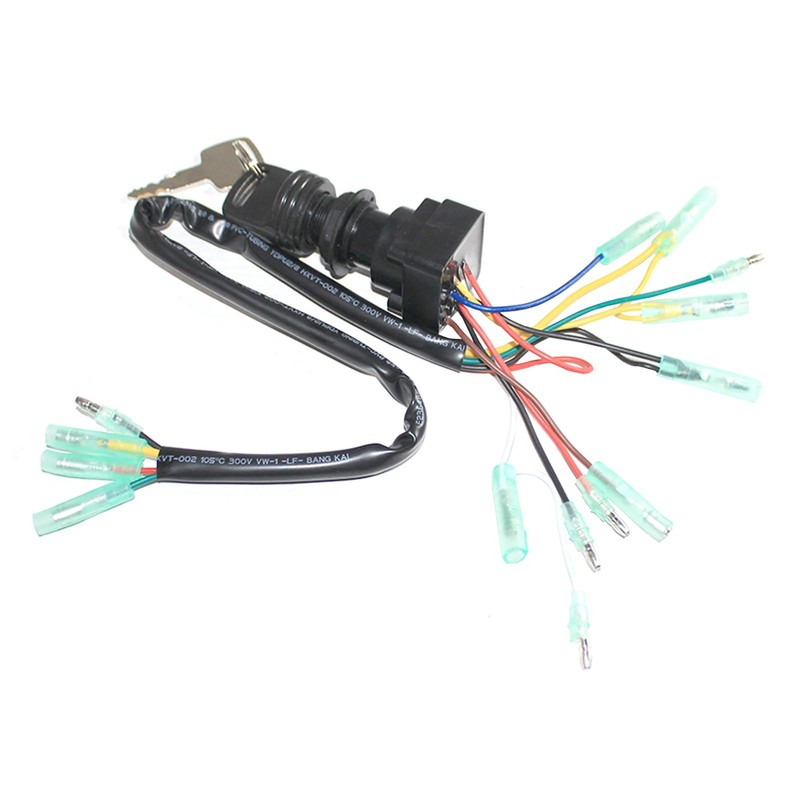Ignition Switch Assembly Fit for Yamaha Outboard Motors Main Key