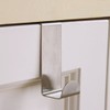 Mziart Pack of 4 Stainless Steel Reversible Over Door Cabinet