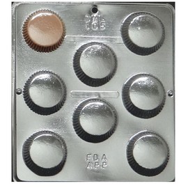 Candy Molds N More Large Peanut Butter Cup Chocolate Candy Mold 105 (Large)