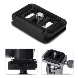 Acouto Mini Quick Release Plate for SIRUI TY-C10 T005 / T-025 Ball Head for Acra Swiss, Portable Aluminum Alloy Mini Tripod Quick Release Clamp Adapter Camera Mount Tackle Photography Accessory