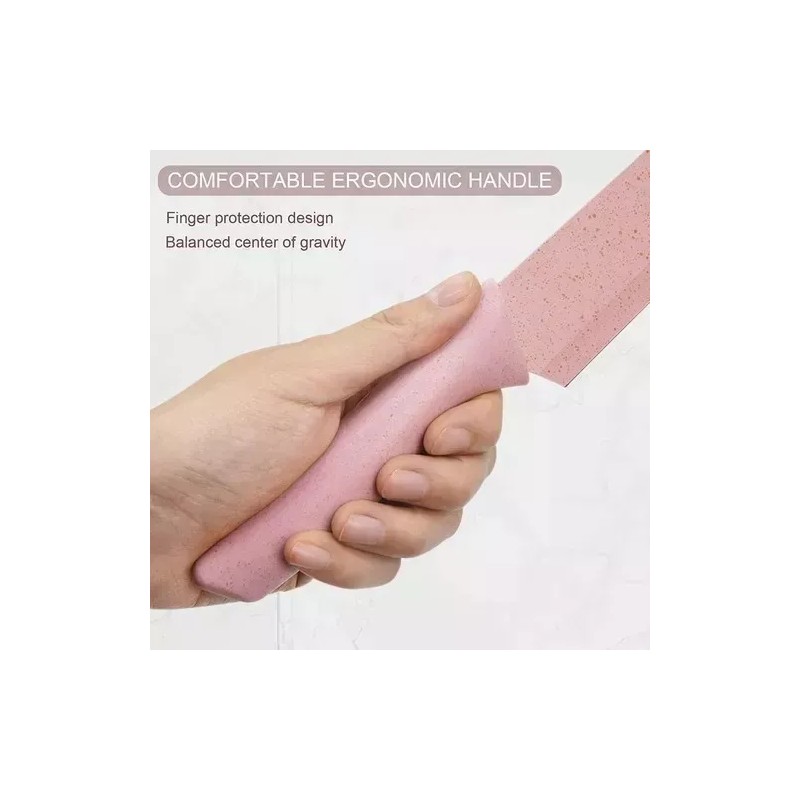 Didier Market Juego De 6 Cuchillos Cocina Color Pastel Acero