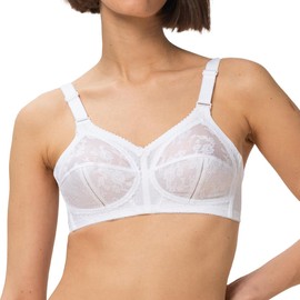 Triumph Womens Doreen X Non-wired Bra, White, 46DD UK