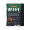 Rhodia Rhodiactive Greenbook 119915C Spiral Notebook, Ruled, DIN A5+, 16