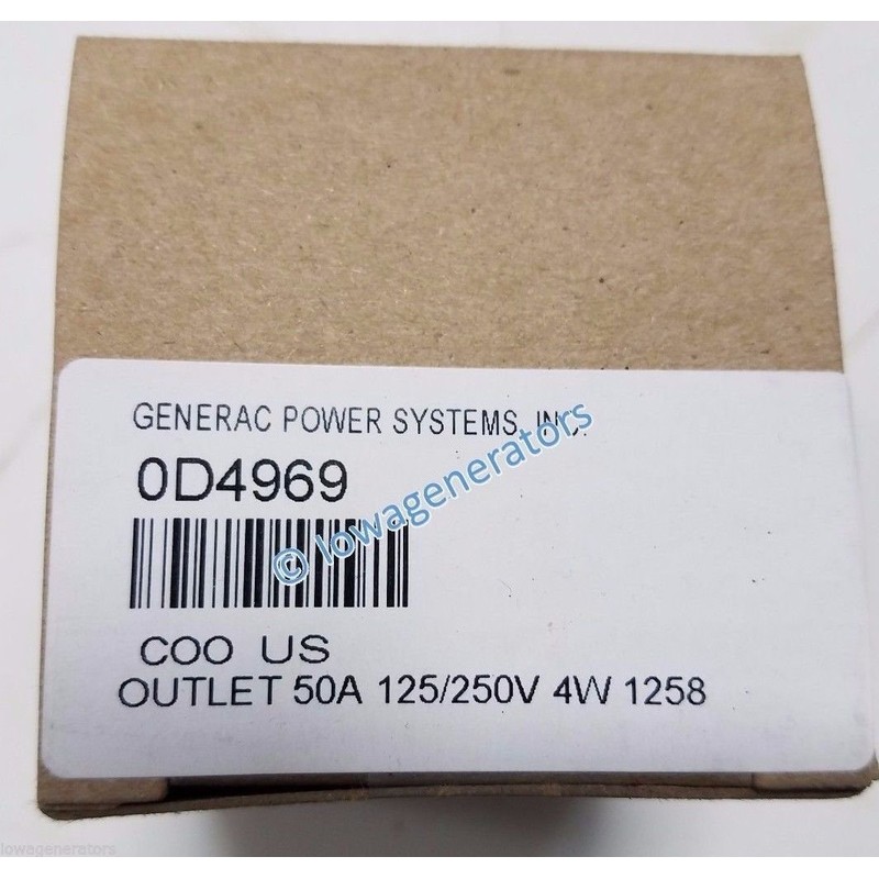 Generac - OUTLET 50A 125/250V 4W 1258