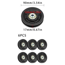 6 x 90 mm pulley, gym pulley, fitness pulley, universal bearing, pulley, wire rope pulley for gym, pulley wheel for home fitness equipment, replacement part