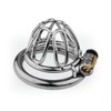 Stainless steel skeletonized cage for men Multi-size fits most men