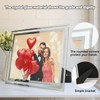Cokiyaya 8×10 Picture Frame, Silver Glass Photo Holder, Tabletop Use