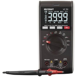 VOLTCRAFT VC151 Handheld Multimeter Digital CAT III 600 V Display (Counts): 4000