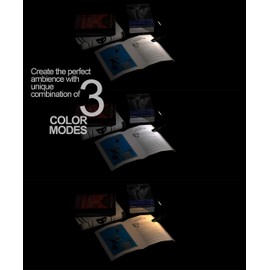 Book Light, PERFECTDAY 12 LED USB Rechargeable Reading Light with 3-Level Brightness for Eye Protection Night Reading Lamp