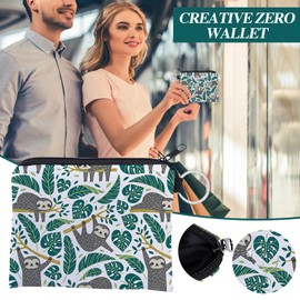 Bags Sloth Cosmetic Bag Proof Spacious Water Makeup Bag for Women Adorable Organiser Toiletry Accessories Strap Cutter (White, One Size)