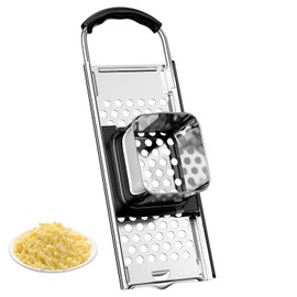 WinGluge Spätzle Slicer, Stainless Steel, Spaetzle Press with Dough Sledge, Spätzle Sieve, Spaetzle Grater is Dishwasher Safe, Spaetzle Set, Spaetzle Press for Homemade Spaetzle and Knöpfle