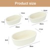 3-Pack Woven Storage Baskets, Cotton Rope Baskets, Oval Small Storage