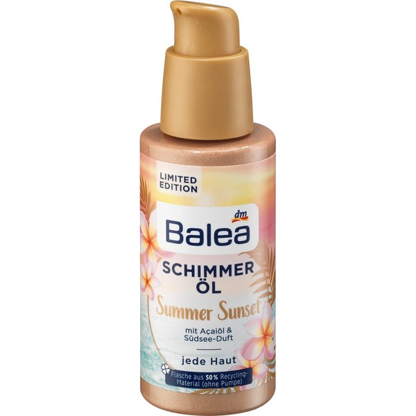Balea Summer Sunset Shimmer Oil 75ml (Limited Edition)
