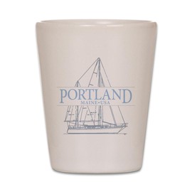 CafePress Portland Maine Unique and Funny Shot Glass