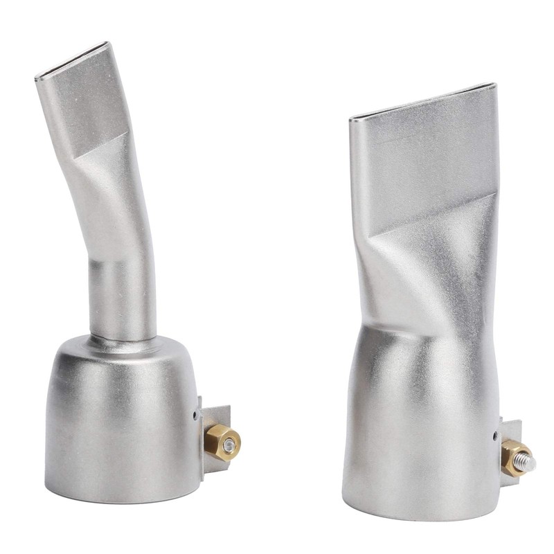 2Pcs Welding Gun Flat Nozzle 20mm Small+40mm Large Tip for