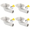 PATIKIL 18mm Air Conditioner Drain Hose Connector, 4 Pcs Universal