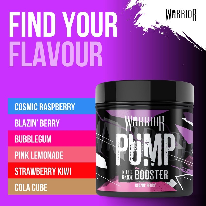 Warrior Pump Non Stim Pre-Workout Powder 225g – Nitric Oxide
