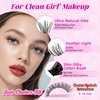 WLF Lash Clusters, 640 Pcs 2 Style 30D+40D Natural Cluster