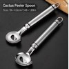 Cactus Peeler Tool, 2 Pack Stainless Steel Pelador de Nopales,