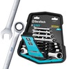 DURATECH 90-Tooth Ratcheting Wrench Set, Combination Wrench Set, 8-Piece, Metric,