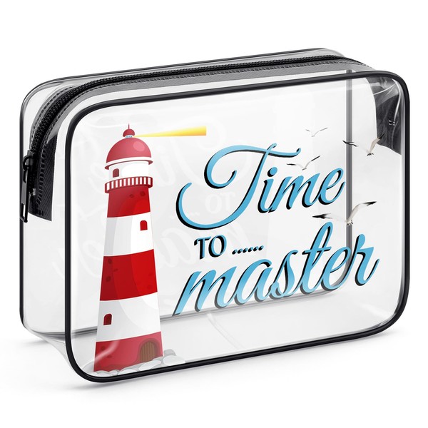Lighthouse Motivational Gifts Nautical Lighthouse Gifts Clear Makeup Bag Ocean
