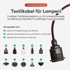 Textile Cable for Lamps, Textile-Coated Round Cable, Three-Core, 3 x