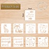 30 Pcs Baby Shower Stencils for Onesie Decorating Kit-Reusable 5