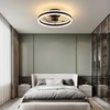 KDG 15.8" Low Profile LED Ceiling Fans with Light, Reversible