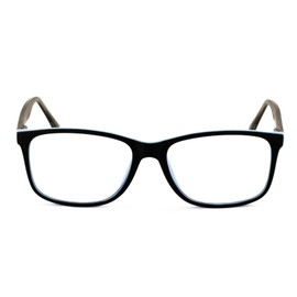 V.W.E. Men XL wide reading glasses clear lens optical reader Anti Blue Blocker UV 150mm (Full Reader - Blue, 1.75, x)