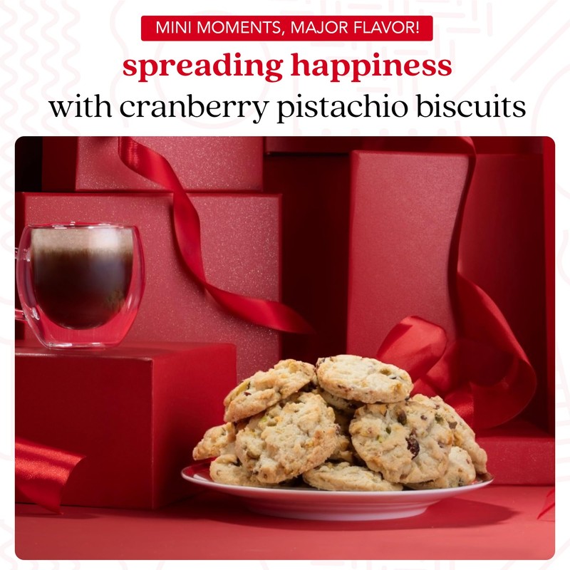 David's Cookies Cranberry Pistachio Biscuits Sweet Sampler Tin - Irresistible
