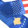 SECUNL Kosovo National & USA Flag Graduation Stole Sash Scarf