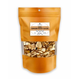 Woodcha Premium Quality Dried Ginger Root Slices, Dehydrated Ginger For Tea, Ginger Minced, Dried Ginger Slices No Sugar, Dry Ginger Root Organic, Food Spice (4oz)