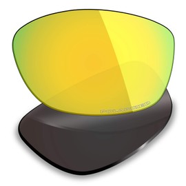 Mryok Replacement Lenses for Oakley Pit Bull OO9127 - Options Size One Size, Anti-seawater Corrosion Polarized - 24k Gold, Anti-seawater Corrosion Polarized - 24k Gold