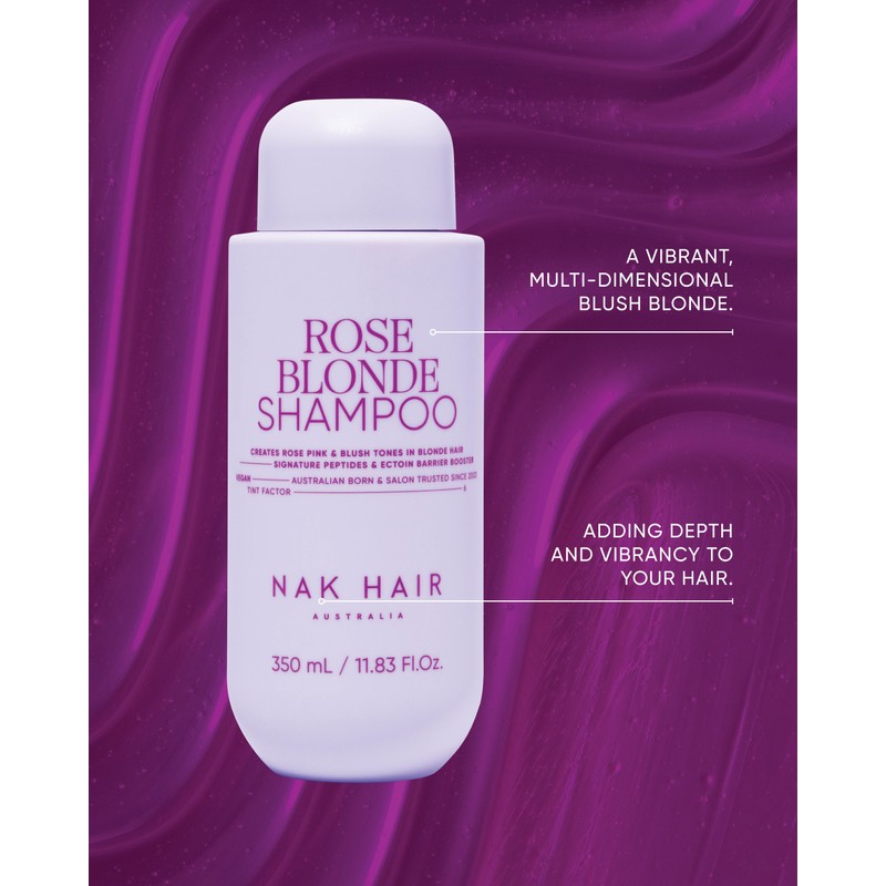 NAK Hair Rose Blonde Shampoo 350ml