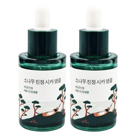 Round Wrap Pine Soothing Cica Ampoule 30ml x 2 Intensive Soothing / 라운드랩 소나무 진정 시카 앰플30ml x2개 집중 진정