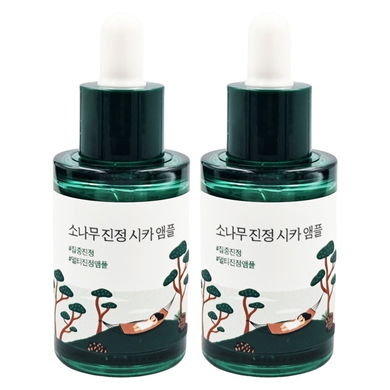 Round Wrap Pine Soothing Cica Ampoule 30ml x 2 Intensive