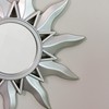 Northlight Set of 3 Mayan Sunburst Matte Silver Round Mirrors