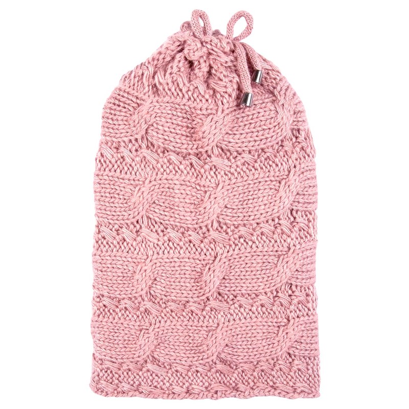 Lilax Cable Knit Slouchy Chunky - Gorro de invierno, Rosado,