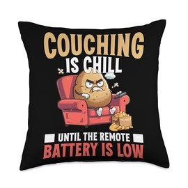 Homebody Couch potatoe Throw Pillow