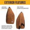 Carhartt Durable Sling Bag, Crossbody Backpack with Side Release Buckle,