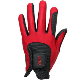 MIC 39 GOLF FIT39 Glove for Left Hand, Large, Red/Black