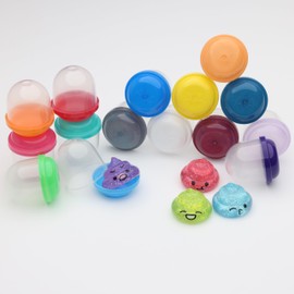 Unicorn Poop Mini Toys in Capsules - 250 Pcs of 1.1 Inch Acorn Capsules and Unicorn Toy Poop for Kids - Plastic Capsules for Toys Bulk – Mini Unicorn Poop Toys - Poop Emoji - Vending Machine Refill