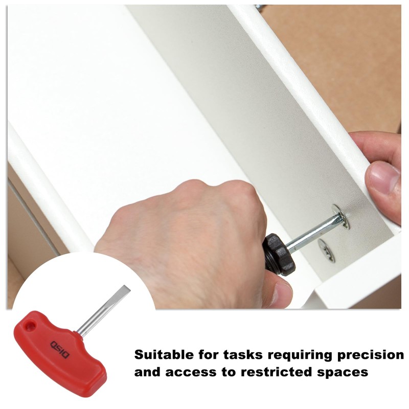 sourcing map SL6 T-Handle Tip Slotted Screwdriver Magnetic Flat Head