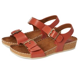 Eurosoft Women's Gypsy Flat Sandal, Mango, 9