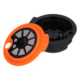 Tassimo Reusable Tassimo Coffee Pods Reusable Reusable Coffeeule Coffee Cup with Brush Spoon Cafe Accessories Coffeeule (Orange 180ML)