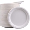 Best House Super Rigid Strong Bagasse Plates - 50 Pack,