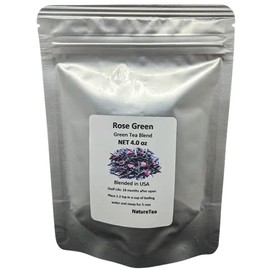 Rose Green Tea - Premium Green Tea Loose Leaf with Rose Petals
