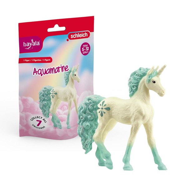 SCHLEICH 70764 Collectible Unicorn aquamarine bayala Toy Collectibles for children aged 5-12 Years